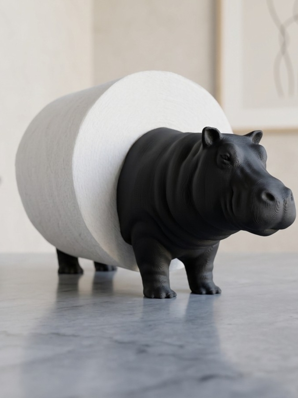 Hippo Toilet Paper Holder - Decor